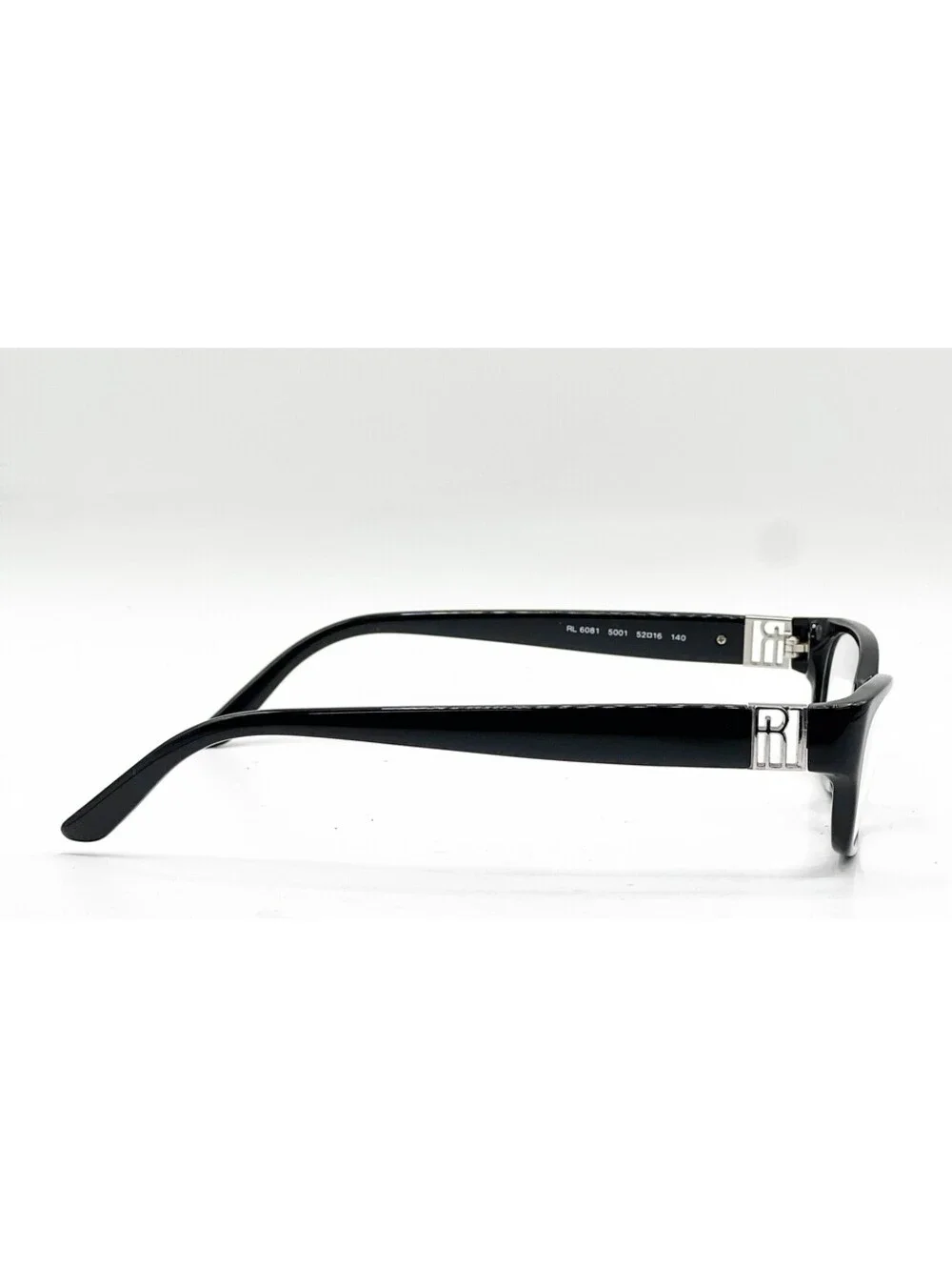 Ralph Lauren RL 6081 5001 Black Full Rim Authentic Eyeglass Frames 52-16-140